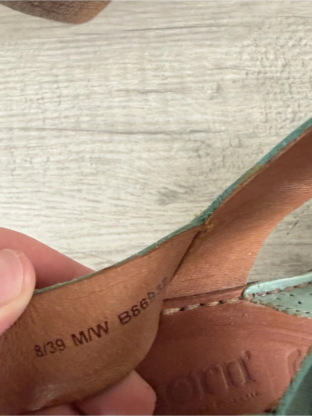 Born teal Wedge leather Sandals Basket weave heel women’s 8 Teal Blue Boho Beach